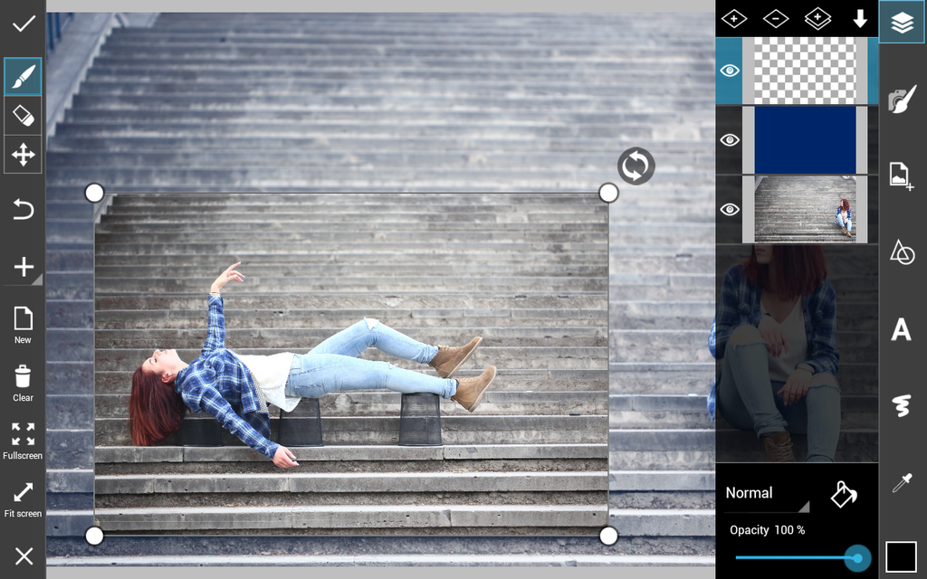 how to levitate using PicsArt photo editor